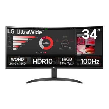 LG UltraWide 34 Inch 34WR50QK-B Curved Monitor